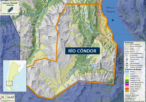 topografía Rio Condor